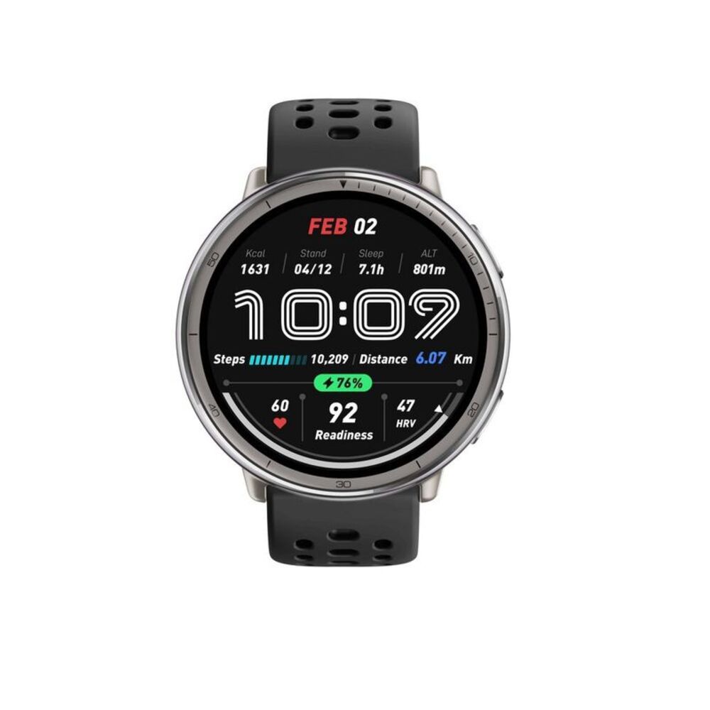 Active 2 Round Gps Smartwatch With Heart And Sleep Tracking - Silver/Black